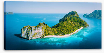 Above helicopter island