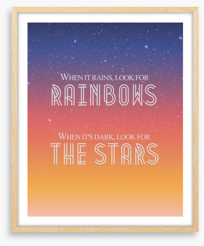 Look for rainbows