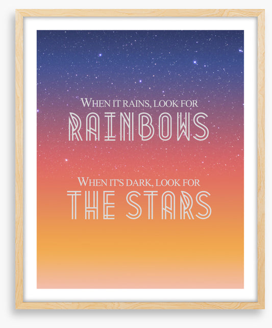 Look for rainbows