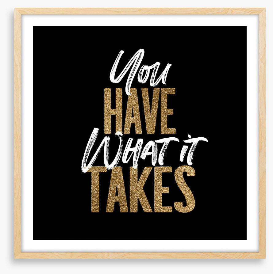 You have this