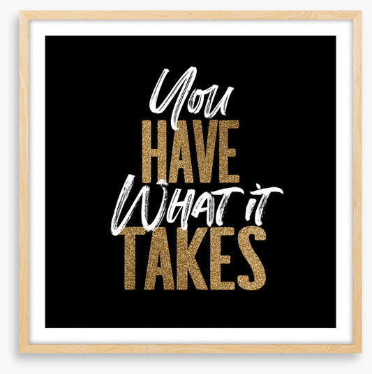 You have this