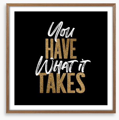 You have this