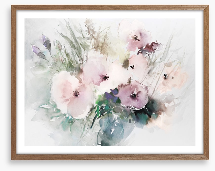 Winter bloom aquarelle