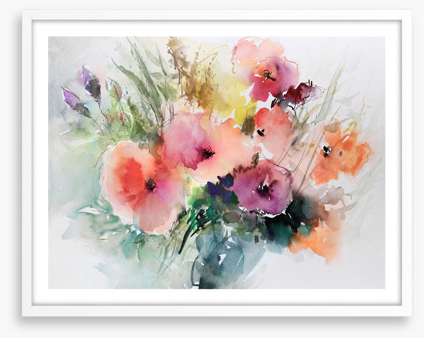 Summer bloom aquarelle