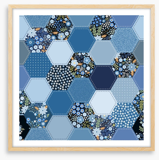 Ditsy denim patchwork