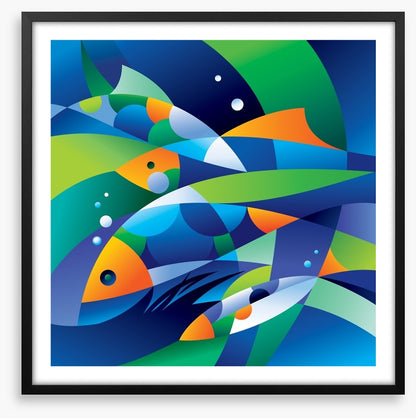 Colourful fishes in the depths