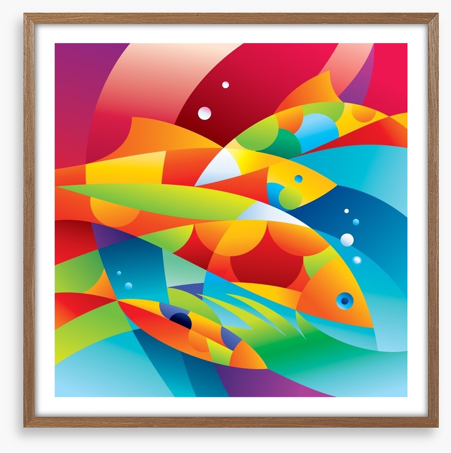 Colourful fishes in the coral