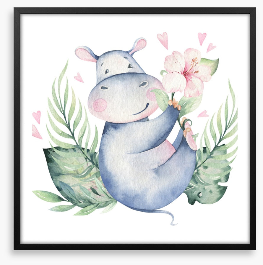 Hibiscus heart hippo