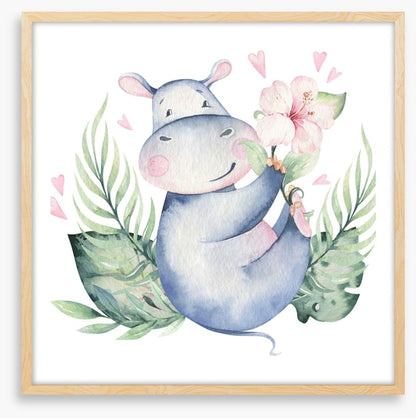 Hibiscus heart hippo