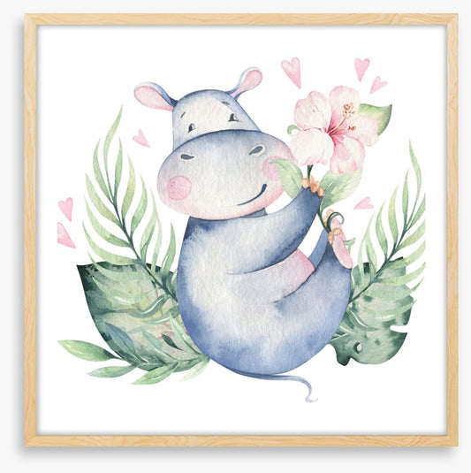 Hibiscus heart hippo