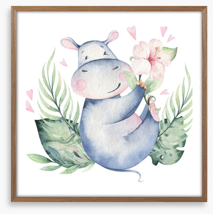 Hibiscus heart hippo