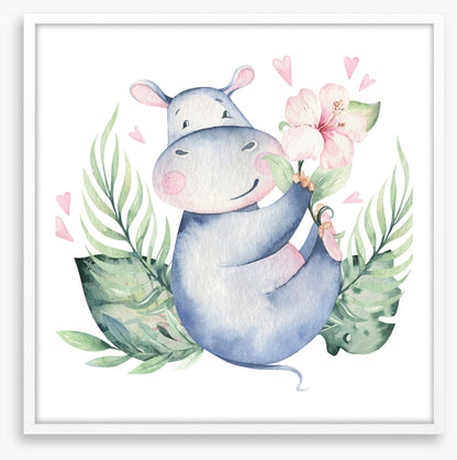 Hibiscus heart hippo
