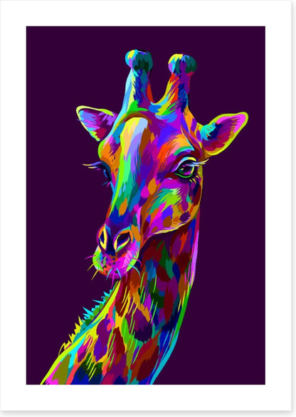 Neon giraffe