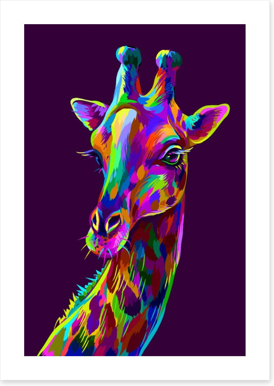 Neon giraffe