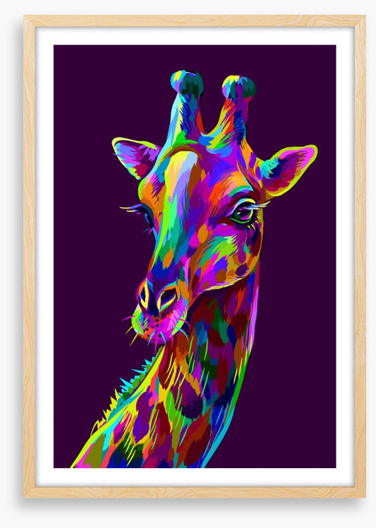 Neon giraffe