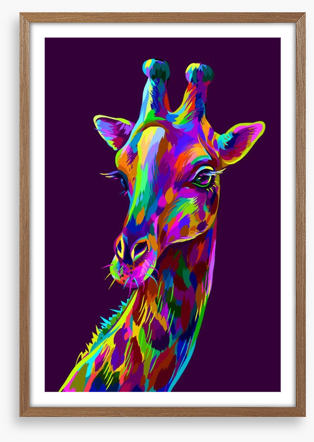 Neon giraffe