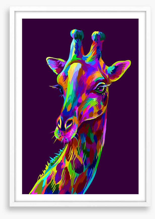 Neon giraffe