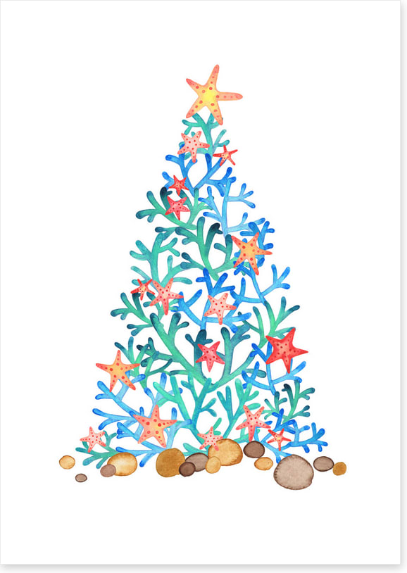 Christmas coral tree