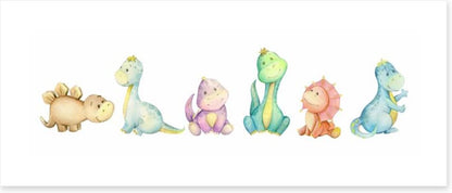 Six little dinosaurs