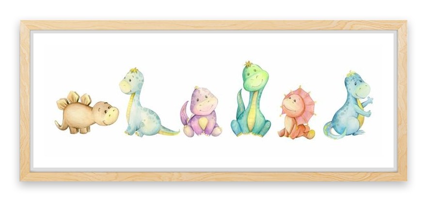 Six little dinosaurs
