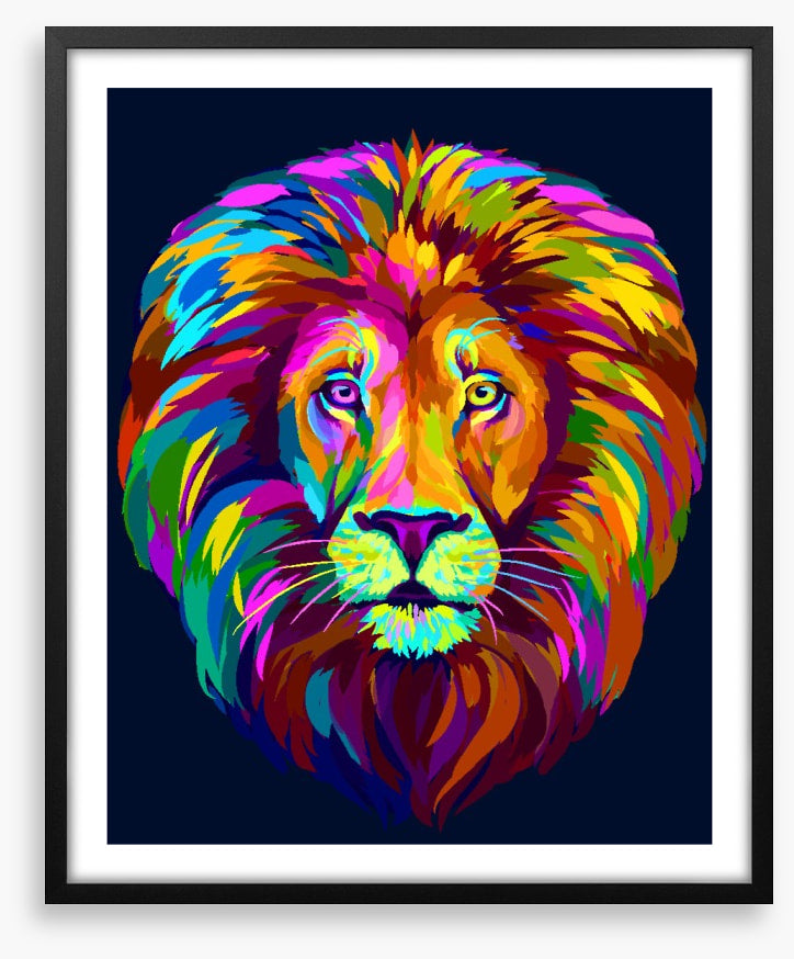 Neon lion