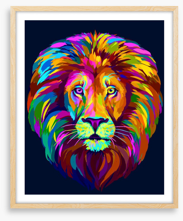 Neon lion