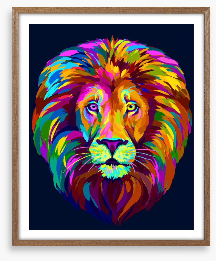 Neon lion