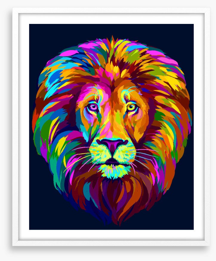 Neon lion