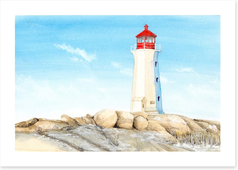Lighthouse on the rocks