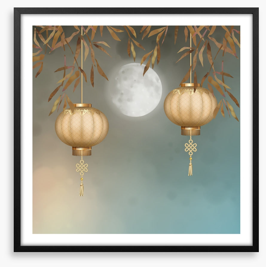 Paper lantern moonlight
