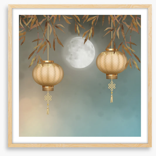 Paper lantern moonlight