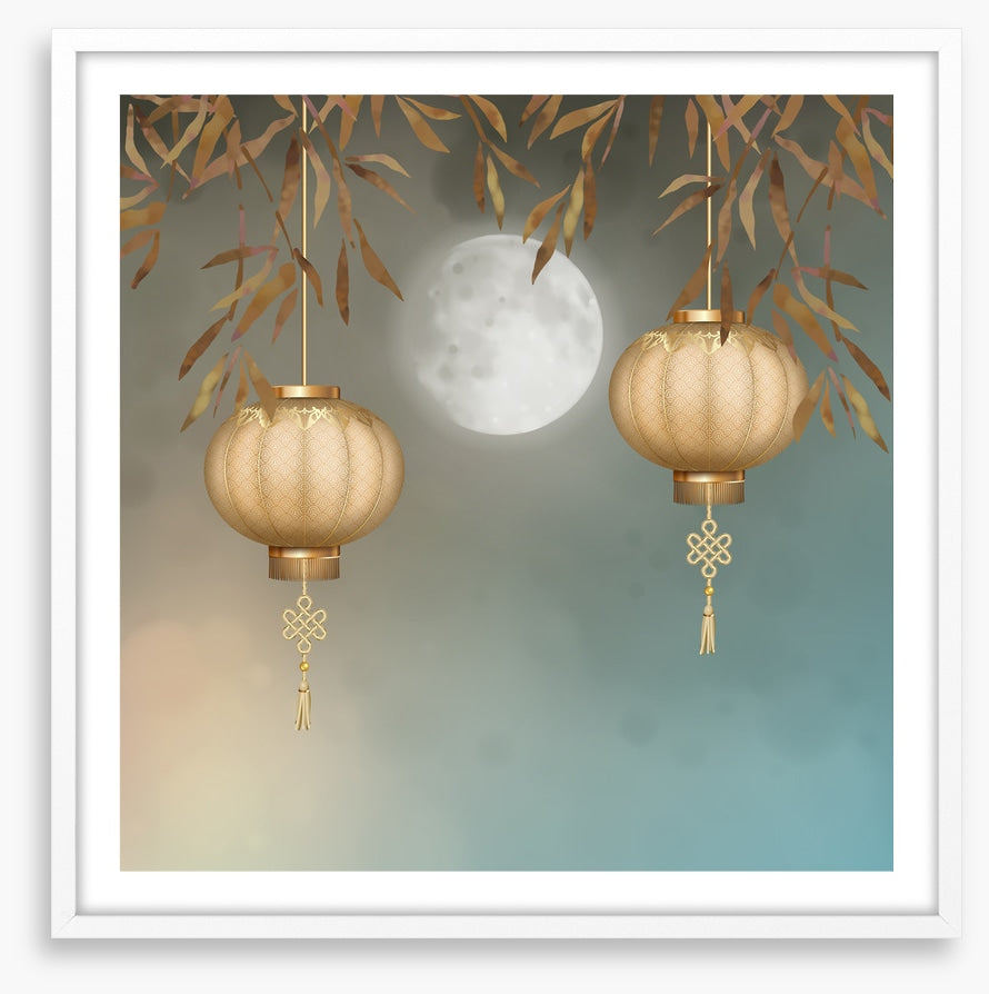 Paper lantern moonlight