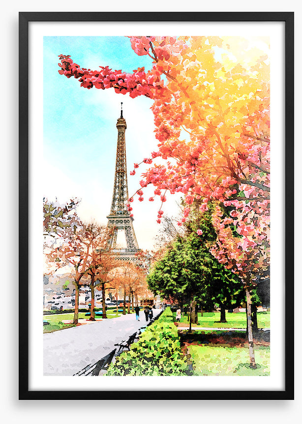 Eiffel Tower sunlight