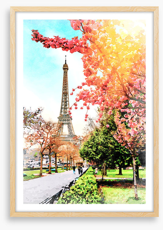 Eiffel Tower sunlight