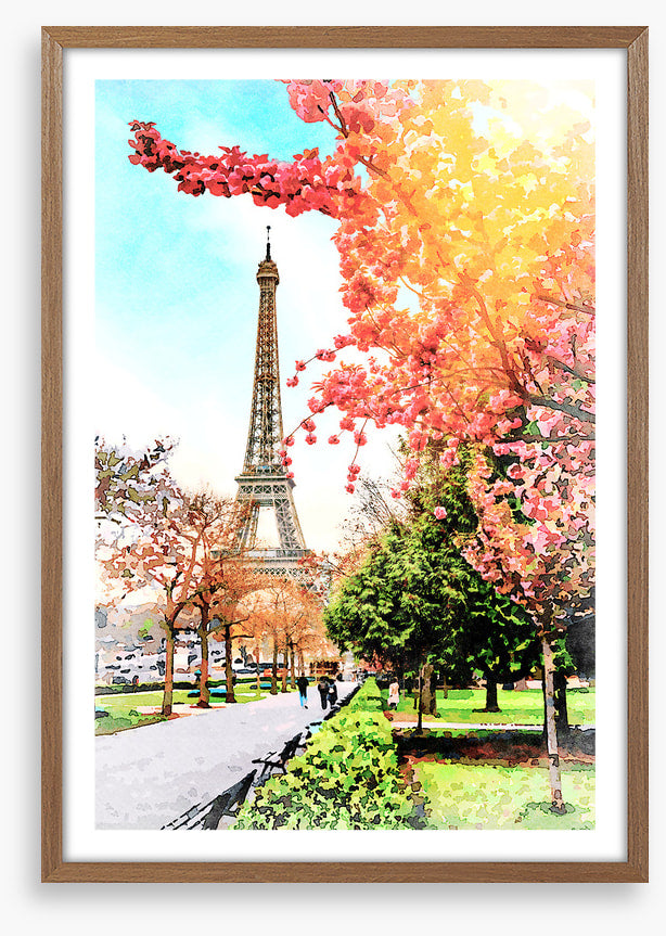 Eiffel Tower sunlight