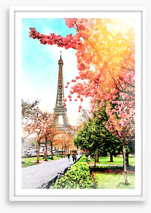 Eiffel Tower sunlight