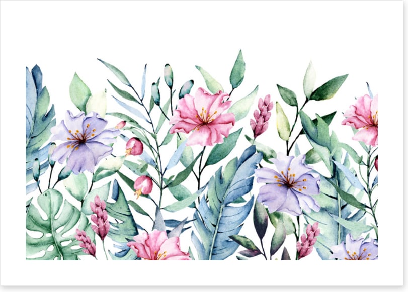 First come the flowers