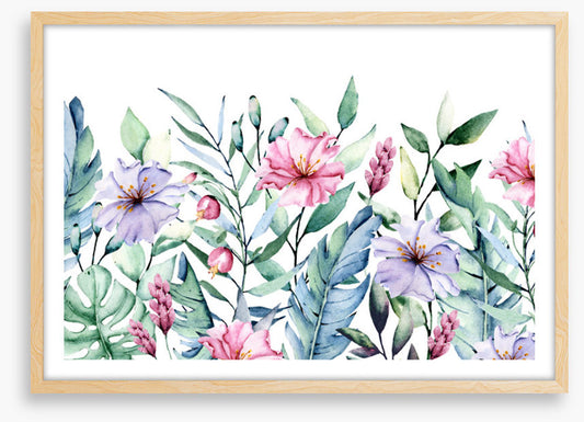 First come the flowers