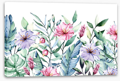 First come the flowers