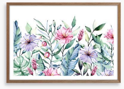 First come the flowers