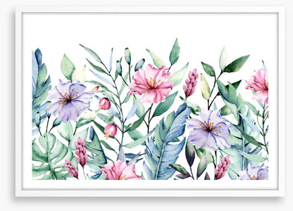 First come the flowers