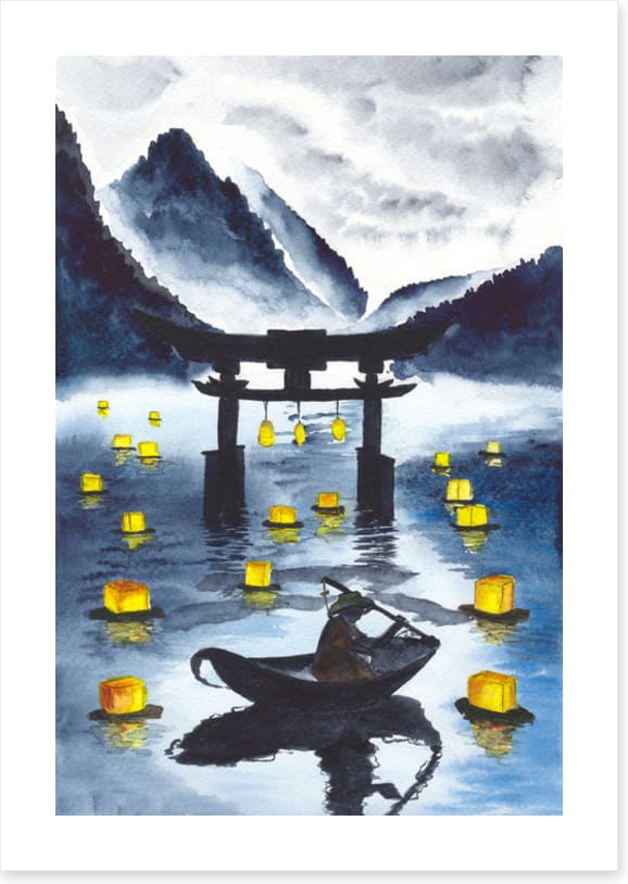 Lanterns on the lake