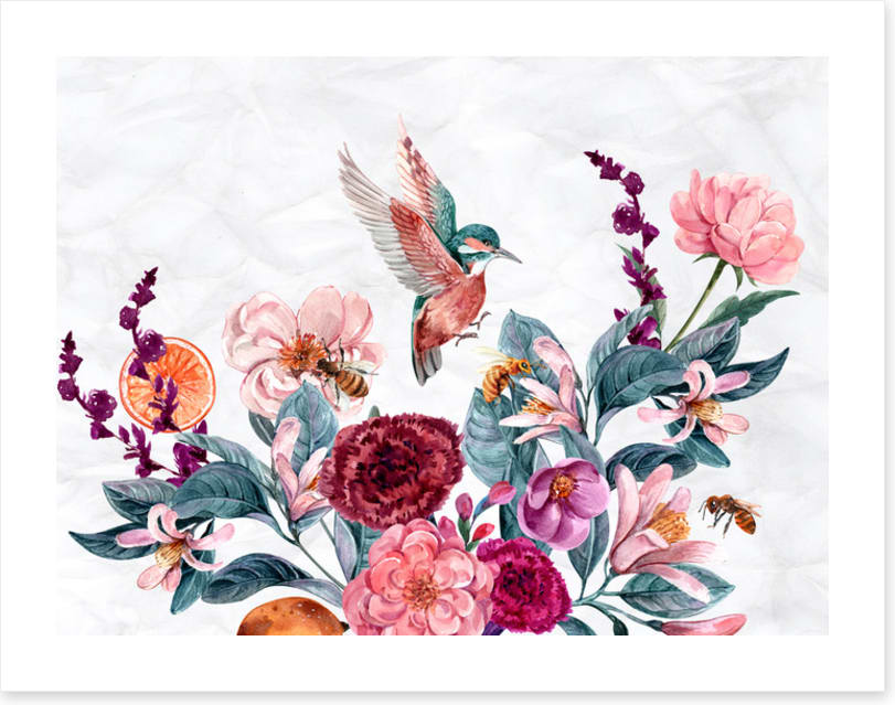Bees and bird