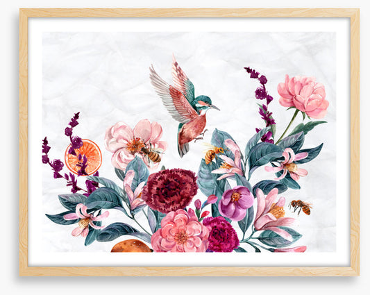 Bees and bird