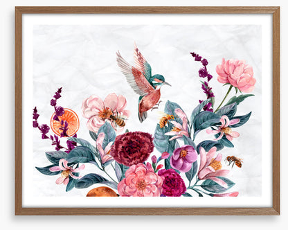 Bees and bird