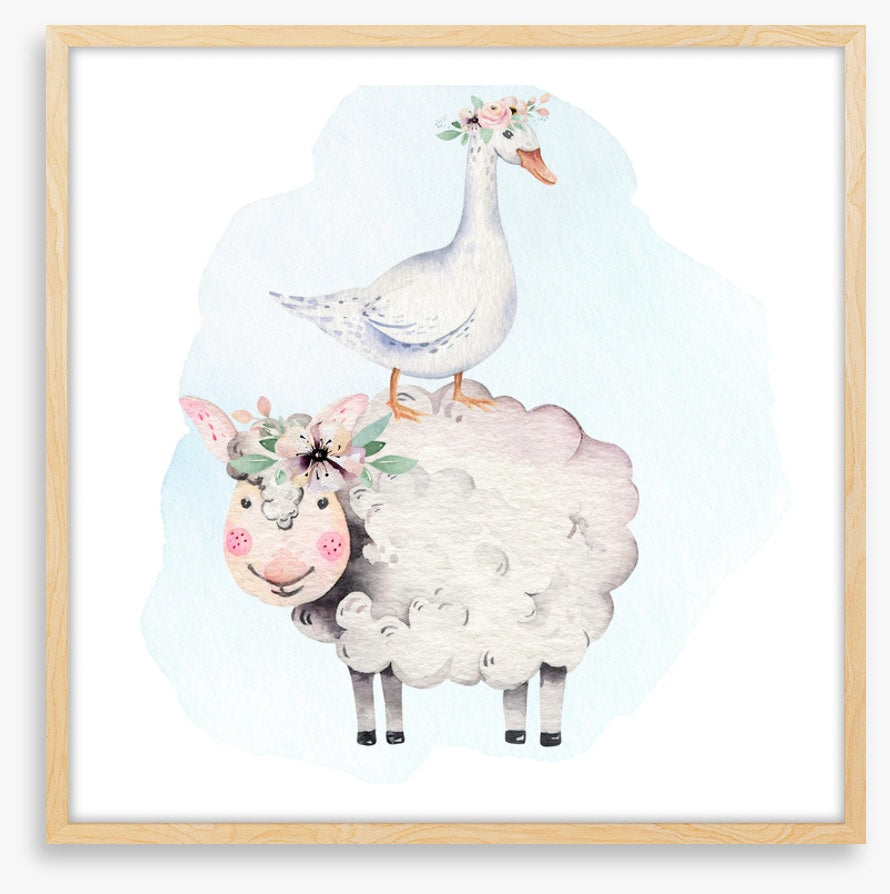 Goose and lamb