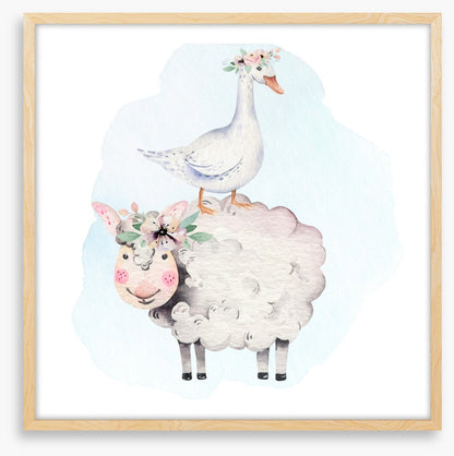 Goose and lamb
