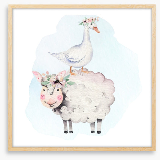 Goose and lamb
