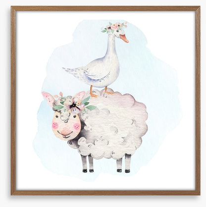 Goose and lamb