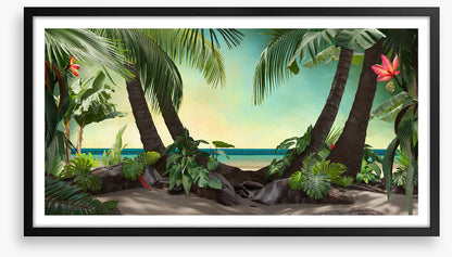Tropical beach lagoon